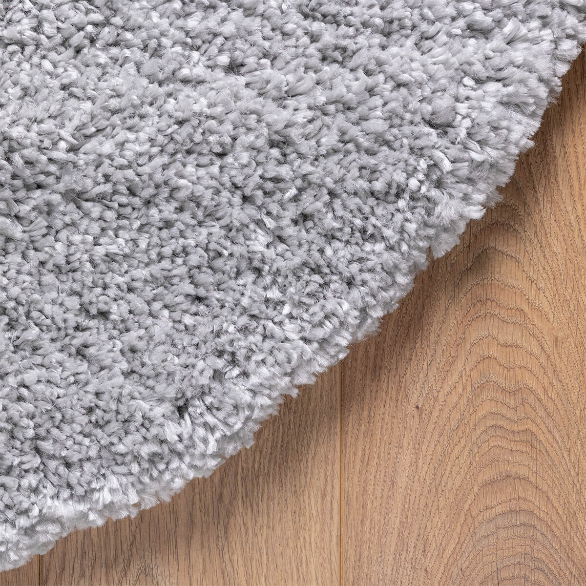 שטיח שאגי קטיפה פארמה 02 אפור עגול | השטיח האדום