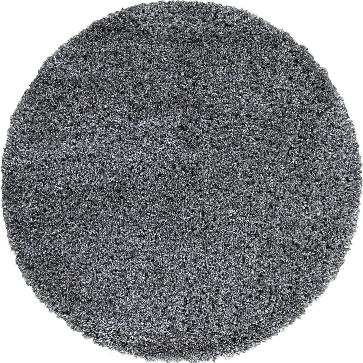 שטיח שאגי קטיפה פארמה 02 אפור כהה עגול | השטיח האדום