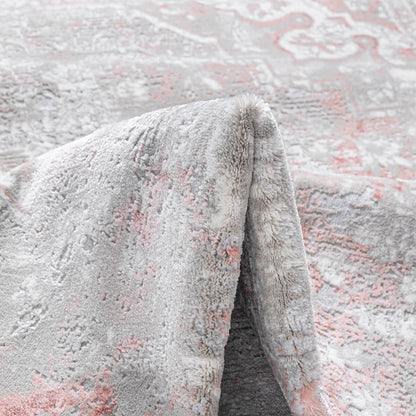 שטיח אליסה 04 ורוד/אפור ALISSA
