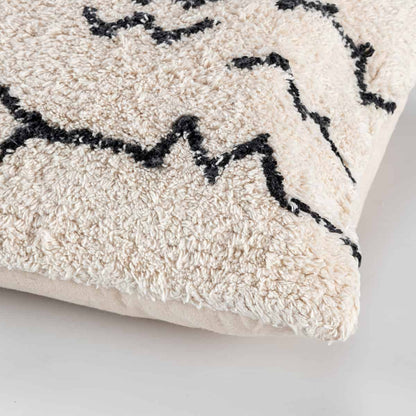 כרית אוסלו 03 קרם/שחור | השטיח האדום