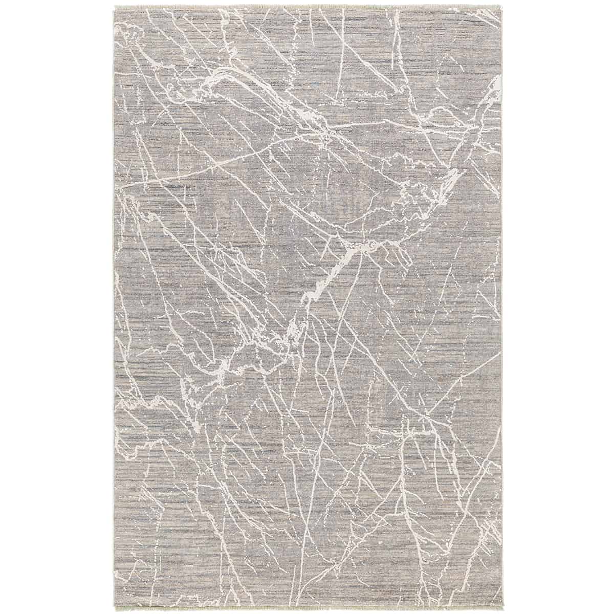  שטיח ג'איפור 30 אפור/קרם עם פרנזים | השטיח האדום 