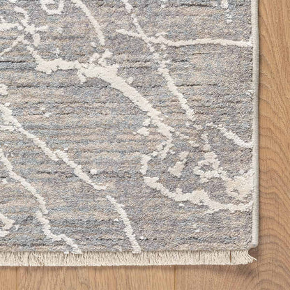  שטיח ג'איפור 30 אפור/קרם עם פרנזים | השטיח האדום 