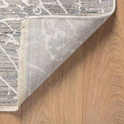  שטיח ג'איפור 30 אפור/קרם עם פרנזים | השטיח האדום 