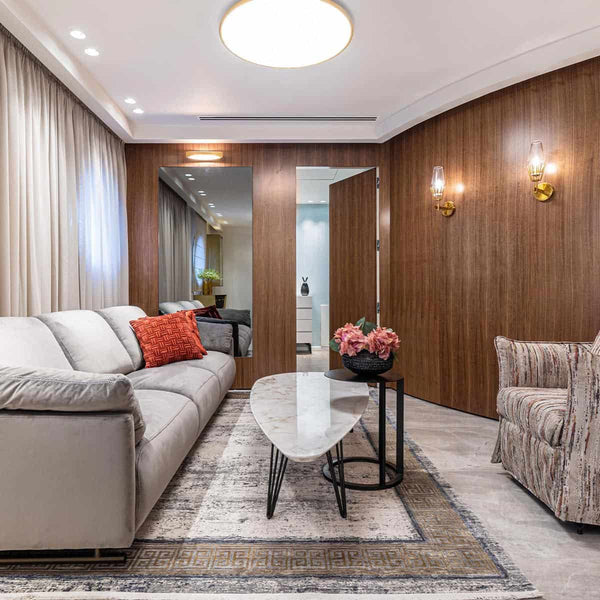 שטיח ג'איפור 21 אפור/בז' עם פרנזים JAIPUR