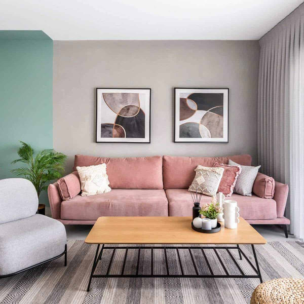 שטיח גפן כותנה 03 אפור עם פרנזים GEFEN