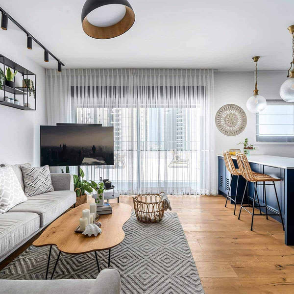 שטיח זארה 01 אפור/לבן ZARA