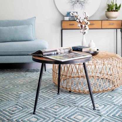 שטיח זארה 01 בז'/תכלת | השטיח האדום | עיצוב: סיגל מלכה, צילום: מאור מויאל 