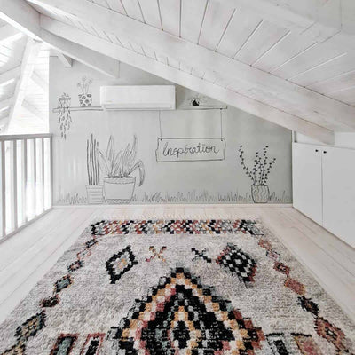 שטיח טנג'יר 11 צבעוני עם פרנזים | השטיח האדום | עיצוב: סיון איינהורן, צילום: סיון איינהורן 