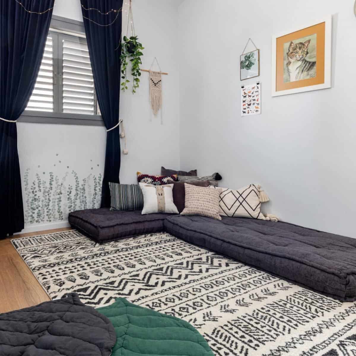 שטיח מרקש 03 קרם/שחור | השטיח האדום | עיצוב: נטלי אלל, צילום: אורית ארנון 