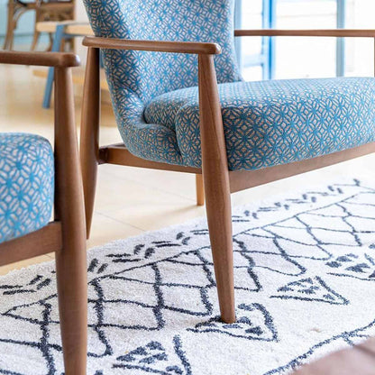 שטיח מרקש 07 קרם/שחור | השטיח האדום | עיצוב: רוני שני, צילום: אורית ארנון 