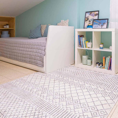 שטיח מרקש 22 קרם/אפור | השטיח האדום | עיצוב: קרן גרינבוים, צילום: גילי פרידמן סטודיו ויזואלית