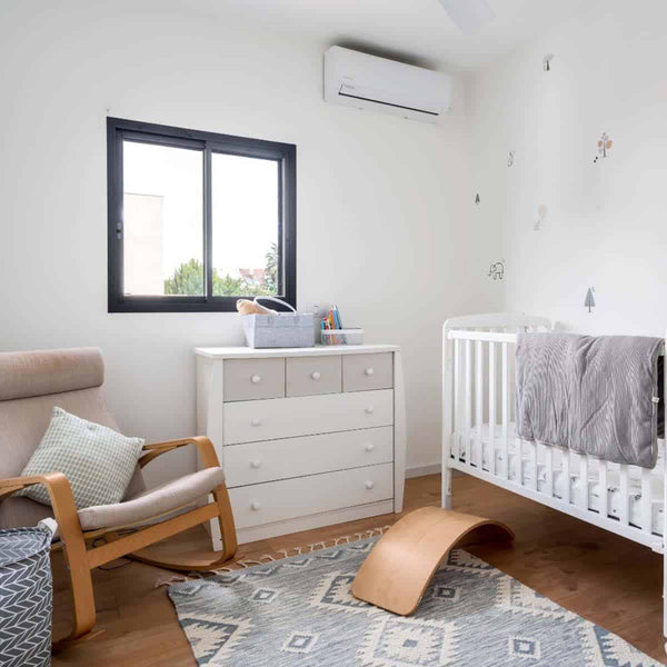 שטיח קילים סקנדינבי 06 תכלת עם פרנזים KILIM