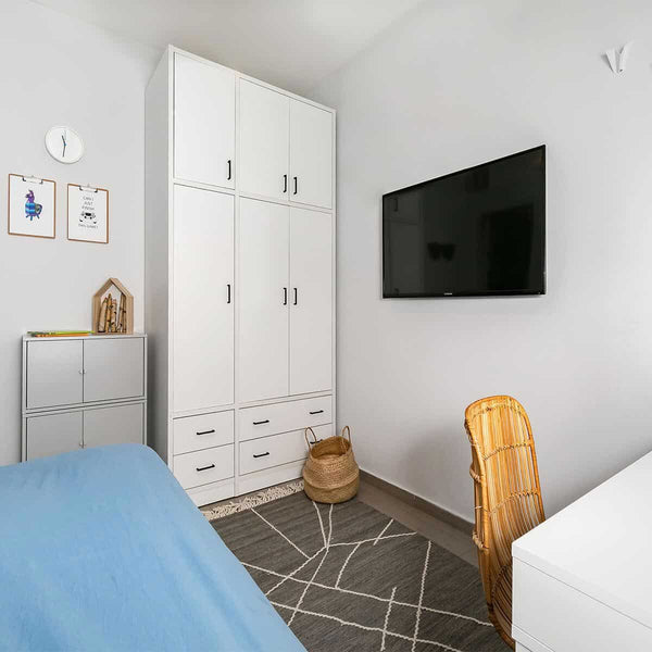 שטיח קילים סקנדינבי 13 אפור ראנר עם פרנזים KILIM