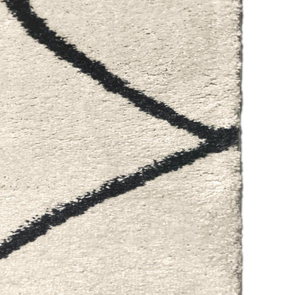 שטיח מרקש 11 קרם/שחור | השטיח האדום