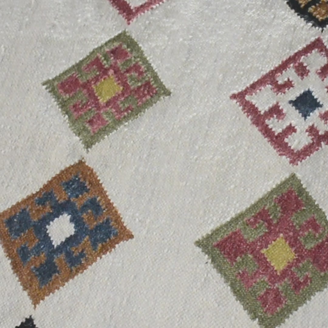 שטיח קילים שיראז 04 צבעוני עגול | השטיח האדום
